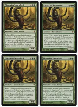 Phyrexian Swarmlord x4 4x 2011 New Phyrexia PLAYSET Green Creature MTG NM AZ1 - Image 1