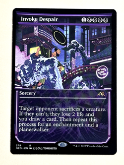 Invoke Despair - Kamigawa: Neon Dynasty - MTG Showcase Art - Image 1
