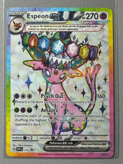 Pokemon Prismatic Evolutions Espeon ex 175 SVP175 Figure Collection Promo 12 - Image 1