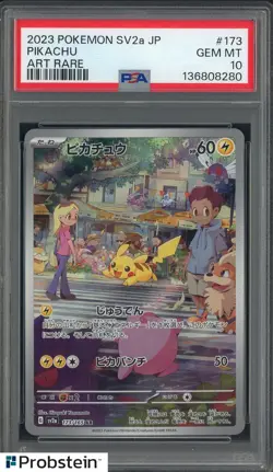 2023 Pokemon SV2a Japanese Art Rare #173 Pikachu PSA 10 GEM MINT - Image 1