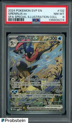 2024 Pokemon SVP EN SFA Special Illustration Collection #132 Greninja ex PSA 8 - Image 1