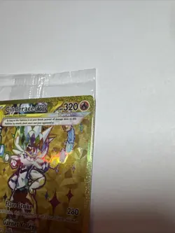 SEALED Pokemon Cinderace ex SVP 163 Scarlet & Violet Gold Holo Black Star Promo - Image 3