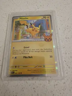 2023 Pokemon TCG #62/193 Pikachu electric typePokemon Near Mint Or Better - Image 1