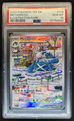 2024 Pokemon SV Temporal Forces Metagross #178/162 PSA 10 - Image 1