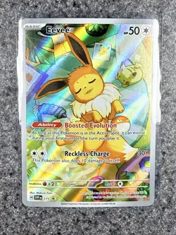 Pokemon TCG Eevee #173 Prismatic Evolutions ETB Black Star Holo Promo 2025 - Image 1