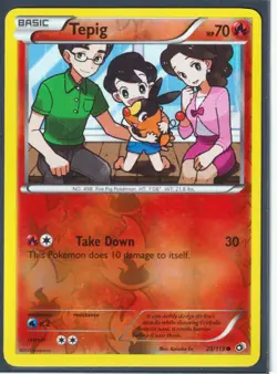 2013 TEPIG 25/113 Legendary Treasures Pokemon REVERSE HOLO - Image 1