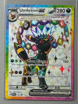 Pokemon Prismatic Evolutions Umbreon ex 176 SVP176 Figure Collection Promo 10 - Image 1