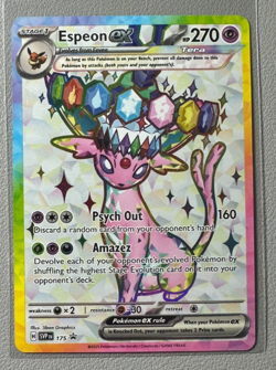 Pokemon Prismatic Evolutions Espeon ex 175 SVP175 Figure Collection Promo 10 - Image 1