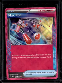 2025 Pokemon SV Prismatic Evolutions MAX Rod #116/131 - Image 1