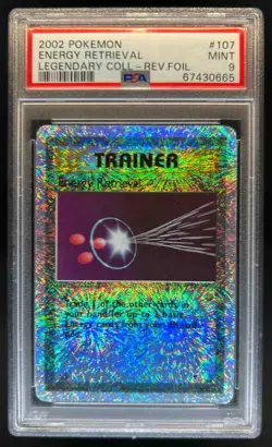 2002 Pokemon Legendary Collection Energy Retrieval Reverse Holo #107/110 PSA 9 - Image 1