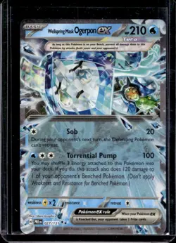 2025 Pokemon SV Prismatic Evolutions Wellspring Mask Ogerpon ex #027/131 - Image 1