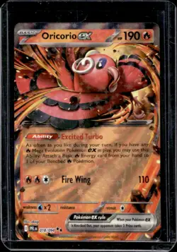 2025 Pokemon Phantasmal Flames Oricorio ex Double Rare #018/094 - Image 1