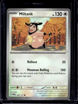 2025 Pokemon SV Prismatic Evolutions Miltank Reverse Holo Poke Ball #081/131 - Image 1