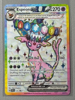Pokemon Prismatic Evolutions Espeon ex 175 SVP175 Figure Collection Promo 8 - Image 1