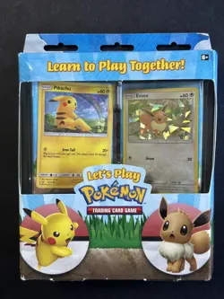 Pokemon TCG Let's Play Pikachu & Eevee 2-Decks Box Sealed - Image 1