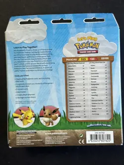 Pokemon TCG Let's Play Pikachu & Eevee 2-Decks Box Sealed - Image 4