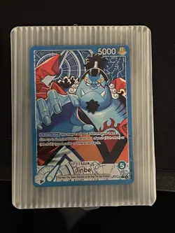 One Piece Op-14 The Azure Sea's Seven Jinbe Alternate Art Leader English - Image 3