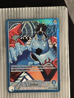 One Piece Op-14 The Azure Sea's Seven Jinbe Alternate Art Leader English - Image 4