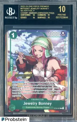2023 ONE PIECE CS CELEBRATION PACK ST02-007 JEWELRY BONEY BGS 10 BLACK LABEL - Image 1
