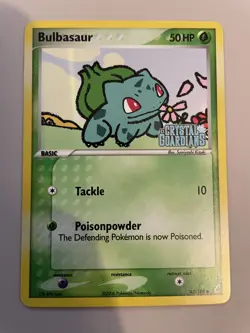 Pokemon TCG Bulbasaur EX Crystal Guardians 45/100 Reverse Holo Stamped LP/NM - Image 1