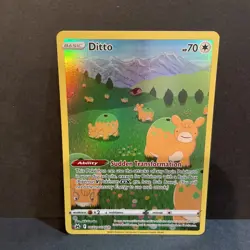 Ditto Pokemon Crown Zenith Galarian Gallery GG22/GG70 Full Art Holo Rare NM - Image 1