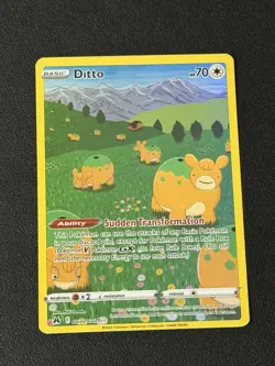 Ditto Pokemon Crown Zenith Galarian Gallery GG22/GG70 Full Art Holo Rare NM - Image 1