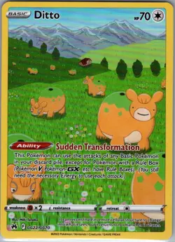 Ditto GG22/GG70 Crown Zenith: Galarian Gallery - Pokemon Card - NM - Image 1