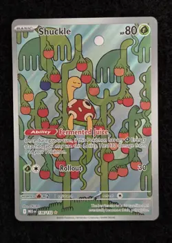 Shuckle 136/132 - ME01: Mega Evolution Pokemon Illustration Rare Holo NM - Image 1