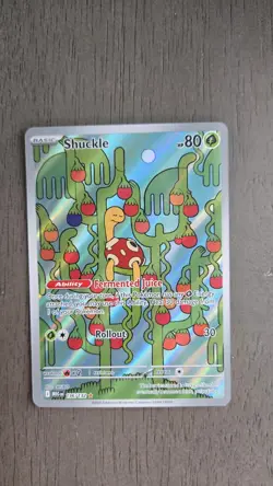 Pokemon Shuckle 136/132 Me01: Mega Evolution Illustration Rare Holo - Image 1