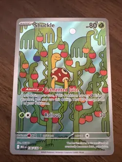 Pokemon Shuckle 136/132 Me01: Mega Evolution Illustration Rare Holo - Image 1