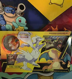 Pokemon TCG Reshiram & Charizard Tag Team GX Figure Collection Box- 2019 SEALED - Image 1