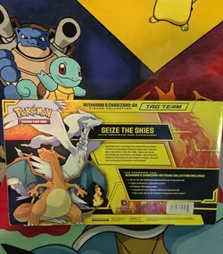 Pokemon TCG Reshiram & Charizard Tag Team GX Figure Collection Box- 2019 SEALED - Image 2