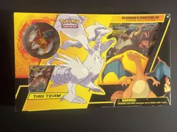 Rare Pokemon TCG Reshiram & Charizard GX Tag Team Figure Collection Box Sealed - Image 1