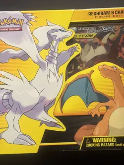 Rare Pokemon TCG Reshiram & Charizard GX Tag Team Figure Collection Box Sealed - Image 3