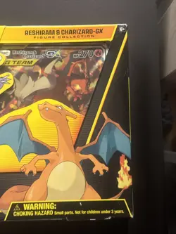 Rare Pokemon TCG Reshiram & Charizard GX Tag Team Figure Collection Box Sealed - Image 4