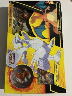 Pokemon TCG Reshiram & Charizard Tag Team GX Figure Collection Box- 2019 SEALED - Image 1