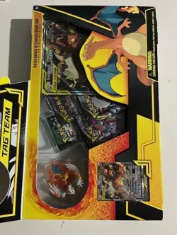 Pokemon TCG Reshiram & Charizard Tag Team GX Figure Collection Box- 2019 SEALED - Image 2