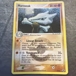 Pokemon Card - Marowak FireRed & LeafGreen 7/112 Holo Rare - Image 1