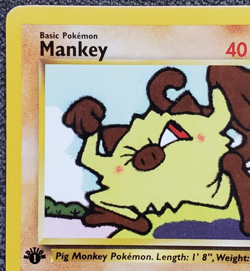 1st Edition Mankey- Team Rocket - #61/82 - Vintage Pokemon Card 2000 WOTC - Image 2