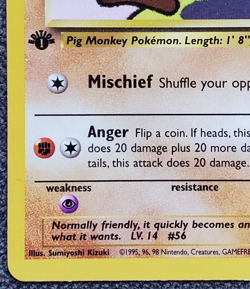1st Edition Mankey- Team Rocket - #61/82 - Vintage Pokemon Card 2000 WOTC - Image 5
