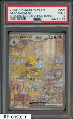 2023 Pokemon Mew EN Special Illustration Rare Card 151 #201 Alakazam Ex PSA 9 #3 - Image 1