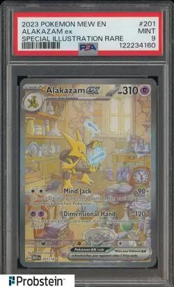 2023 Pokemon Mew EN Special Illustration Rare Card 151 #201 Alakazam Ex PSA 9 #6 - Image 1