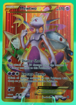 Mewtwo EX 164/162 XY Breakthrough Secret Rare Gold Full Art Pokemon TCG Card - Image 1