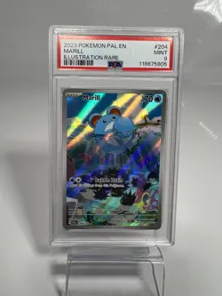 Marill 204/193 Paldea Evolved Illustration Rare Pokemon Card PSA 9 MINT - Image 1