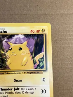 Pokemon Pikachu Yellow Cheeks Base Set 1999 Card #58/102 Vintage NM Condition - Image 4
