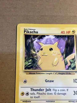Pokemon Pikachu Yellow Cheeks Base Set 1999 Card #58/102 Vintage NM Condition - Image 5