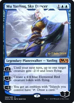 MTG English Mu Yanling, Sky Dancer NM Foil Promos: Prerelease Cards - Image 1