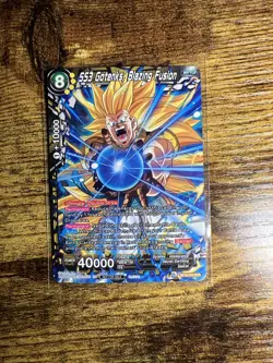 DRAGON BALL SUPER - SS3 GOTENKS BLAZING FUSION SCR CARD Non Holo. Revision - Image 1