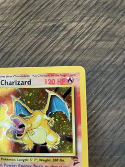 2000 Charizard 4/130 Base Set 2 Rare Holo Rare Pokemon Card - Image 4