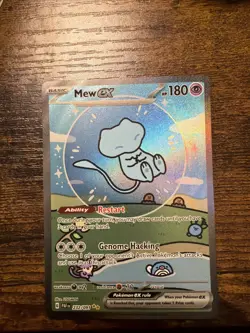 Mew EX 232/091 Paldean Fates Special Illustration - Bubble Mew LP Pokemon TCG - Image 1